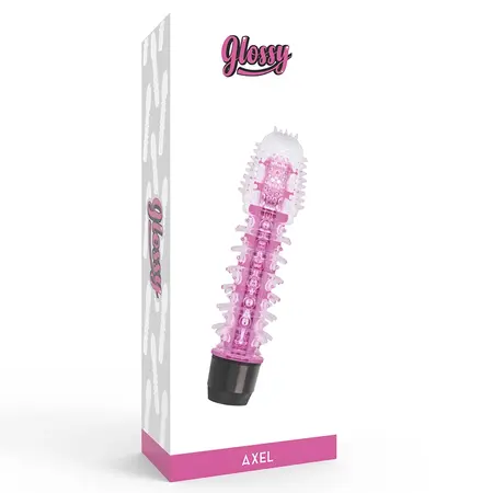 Glossy Axel Intimni Vibrirajući Uređaj Roze 14cm TPE Vodootporan