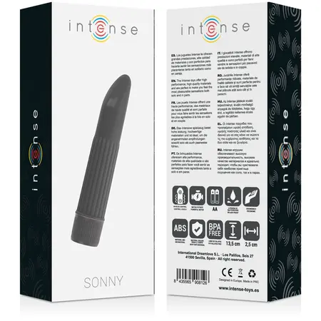 INTENSE SONNY BLACK Multi-Zona Intimni Vibrirajući Masažer 13.5cm