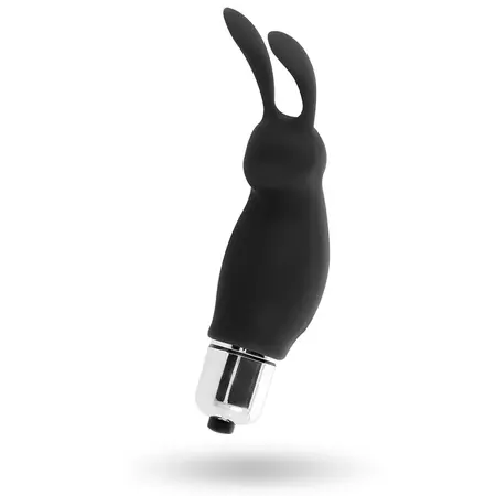 INTENSE Roger Rabbit Crni Kompaktni Silikonski Masažer 9cm