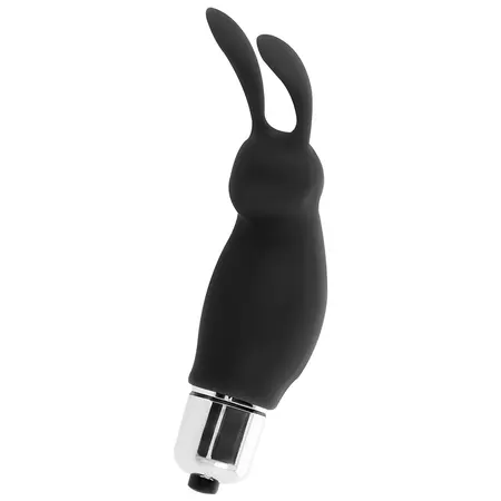 INTENSE Roger Rabbit Crni Kompaktni Silikonski Masažer 9cm