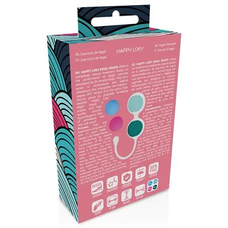Happy Loky Kegel Kuglice Set - 4-Step Progresivni Trener Zdeličnog Dna, Roze