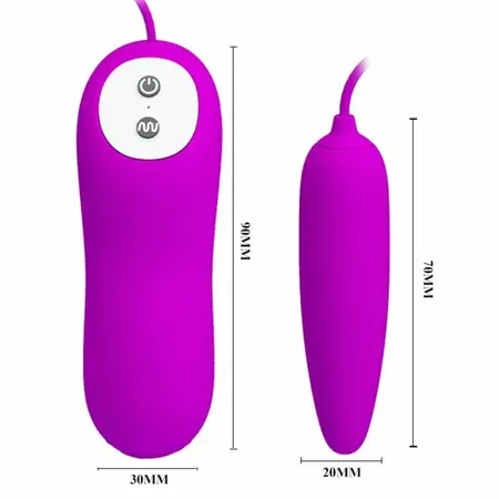 Pretty Love Harriet Intimate Silicone Egg with 12 Vibration Modes Pink