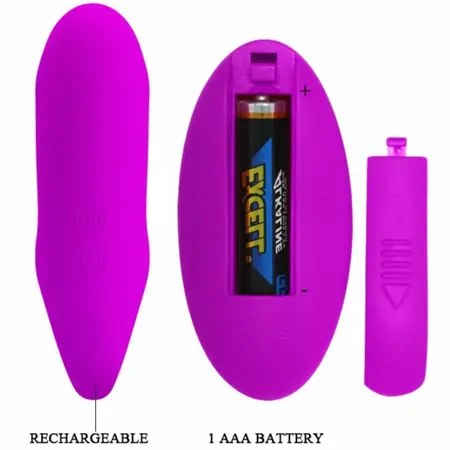 Pretty Love Remote-Controlled Silicone Vibrating Clamp - 12 Modes, USB Rechargeable