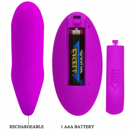 Pretty Love Remote-Controlled Silicone Vibrating Clamp - 12 Modes, USB Rechargeable
