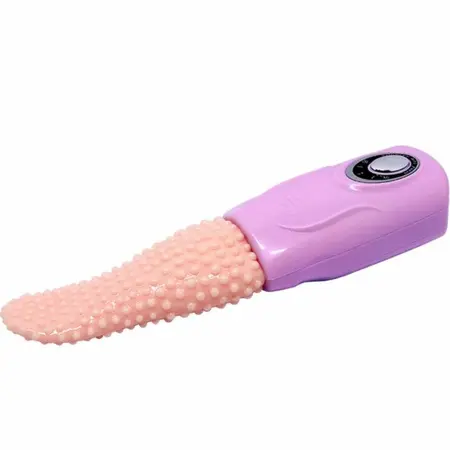 Pretty Love Smart Tongue Rotating Intimate Device USB TPR ABS Pink
