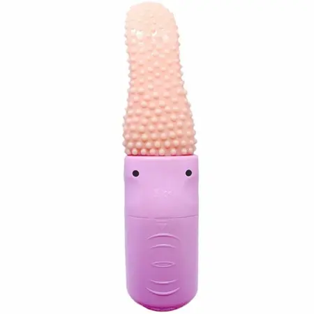 Pretty Love Smart Tongue Rotating Intimate Device USB TPR ABS Pink