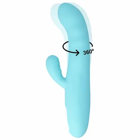 MIA Eiffel Tirkizni Silikonski Intimni Uređaj sa Dva Motora 20.7cm