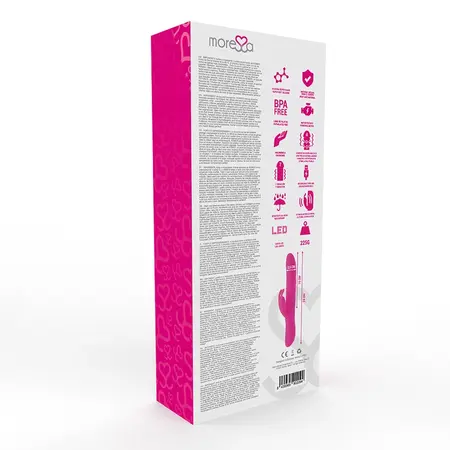 Moressa Somer Premium Silikonski Intimni Uređaj sa Više Rotacija 28cm Roze