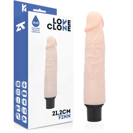 LoveClone Finn Samopodmazujući Intimni Uređaj 21.2cm Bež Vibracija