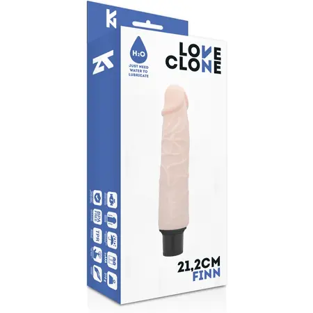 LoveClone Finn Samopodmazujući Intimni Uređaj 21.2cm Bež Vibracija