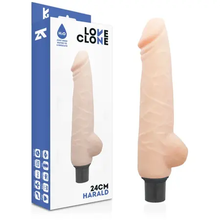 LoveClone Harald 24cm Intimni Uređaj sa Samopodmazivanjem i Vibracijom