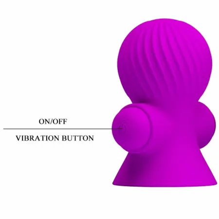 Pretty Love Nipple Stimulators 12M Lilac - Silicone, 12 Modes, USB