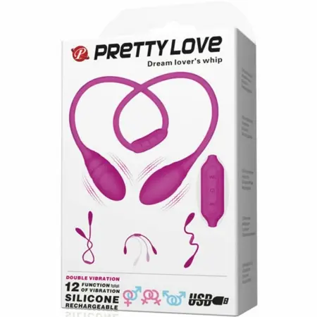 Pretty Love Dream Lovers Flexible Unisex Dual-Motor Vibrating Whip 12 Modes