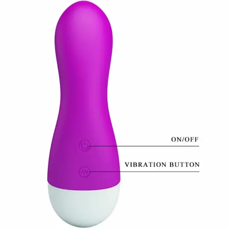 Pretty Love Ian Intimate Silicone Stimulator with 30 Modes USB Purple