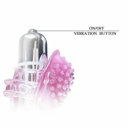 Baile Finger Vibracioni Masažer 10 Režima TPR Kompaktni Dizajn Roze