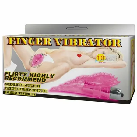 Baile Finger Vibracioni Masažer 10 Režima TPR Kompaktni Dizajn Roze