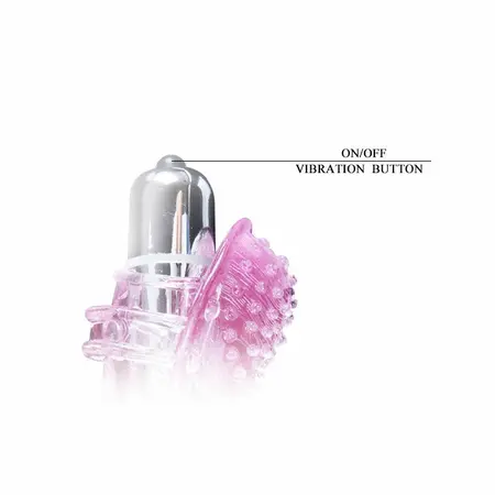 Baile Finger Vibracioni Masažer 10 Režima TPR Kompaktni Dizajn Roze