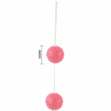 Baile Roze Teksturirane Lopte za Vežbanje Zdeličnog Dna 3.6 cm TPR