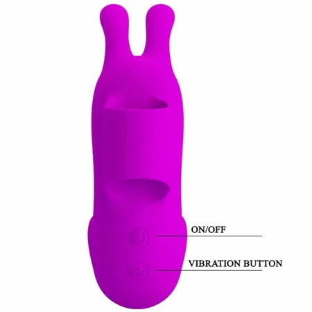 Pretty Love Smart Rechargeable Finger Device with Dual Stimulating Ears