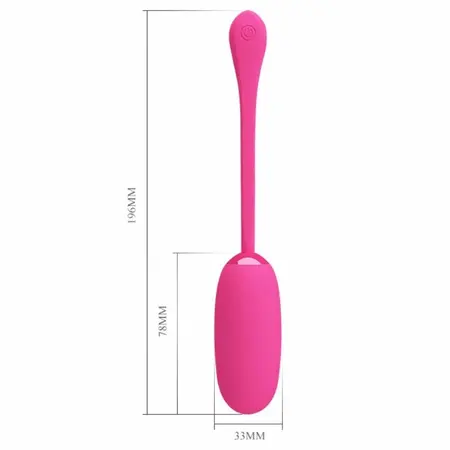 Pretty Love Smart Julius Wireless Vibrating Egg, 12 Modes, USB, Pink