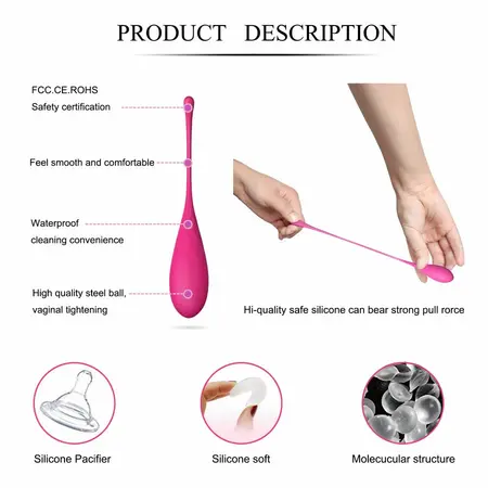 LESLIE Kegel Fit Set - 6 Tegova Za Vežbanje Mišića Karlice, Silikon