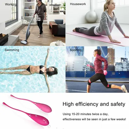 LESLIE Kegel Fit Set - 6 Tegova Za Vežbanje Mišića Karlice, Silikon