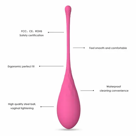 LESLIE Kegel Fit Set - 6 Tegova Za Vežbanje Mišića Karlice, Silikon