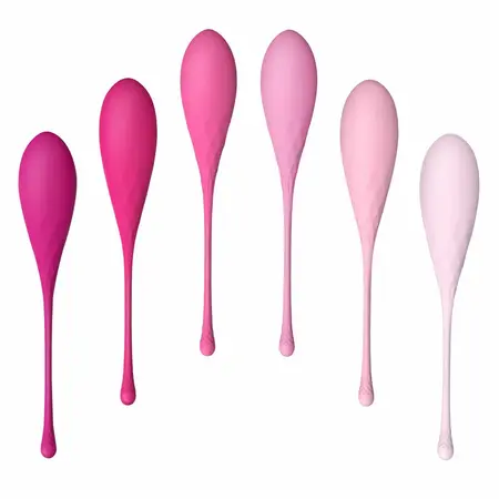 LESLIE Kegel Fit Set - 6 Tegova Za Vežbanje Mišića Karlice, Silikon