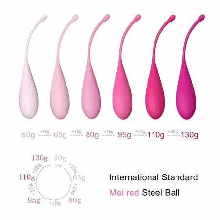LESLIE Kegel Fit Set - 6 Tegova Za Vežbanje Mišića Karlice, Silikon