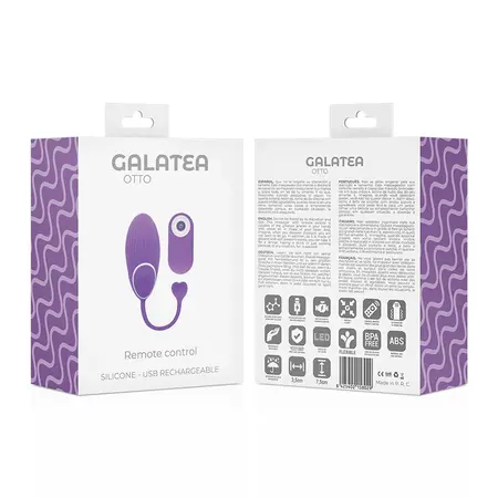 Galatea Otto Click&Play Ljubičasti Daljinski Intimni Masažer 19cm