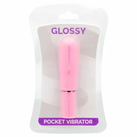 Glossy Deep Rose Pocket Vibrator - Kompaktni Vodootporni Model ABS