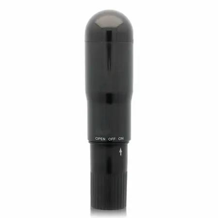 Glossy Brilliant Pocket Vibrator Crni - Diskretni Kompaktni Model ABS