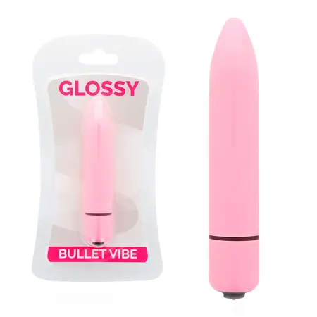 GLOSSY Thin Vibe Duboko Ružičasti ABS Vodootporni Model 87x18mm