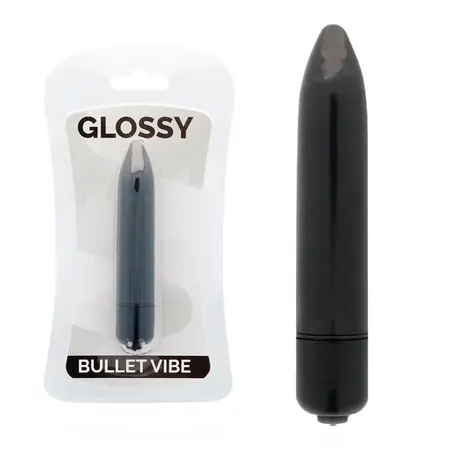 Glossy Brilliant Thin Vibe Crni 87mm - Diskretni Vodootporni Model