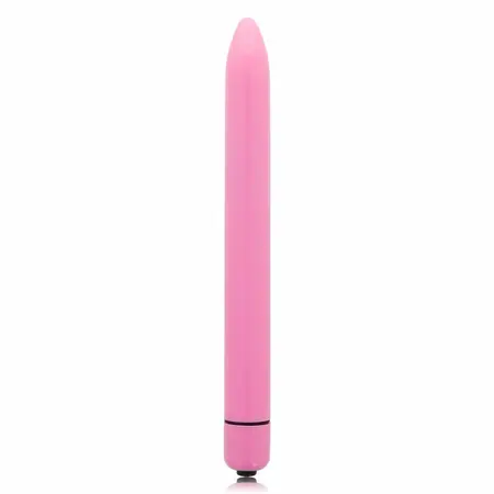 Glossy Slim Duboko Ružičasti Vibrator - Vodootporni ABS, Kompaktni 165 mm