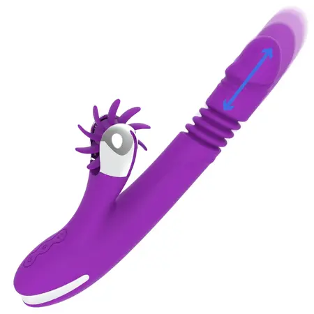 FUN FUNCTION Bunny Funny Up & Down 2.0 Silikonski Intimni Uređaj Ružičasti 24cm