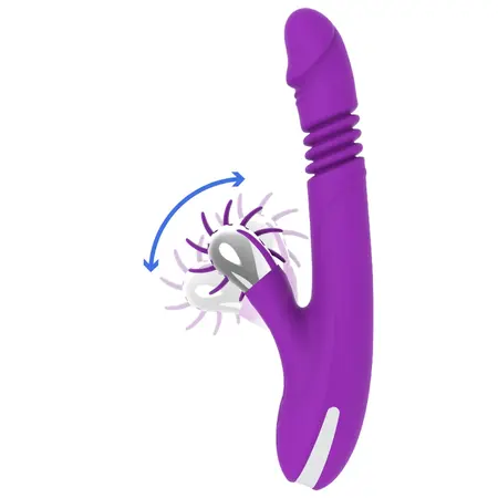 FUN FUNCTION Bunny Funny Up & Down 2.0 Silikonski Intimni Uređaj Ružičasti 24cm