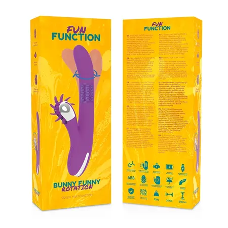 Fun Function Bunny Funny Rotation 2.0 Intimna Mašina, 24cm, Ružičasta
