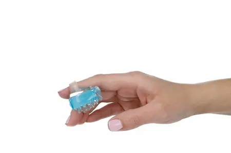CASUAL LOVE Love Finger Fun Plavi - Vibrirajući Prstenasti Masažer TPR Fleksibilni