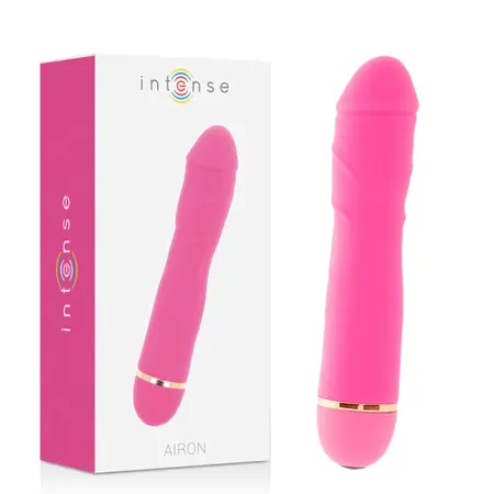 Intense Airon 20-Speed Silicone Intimate Massager Pink 18cm Waterproof
