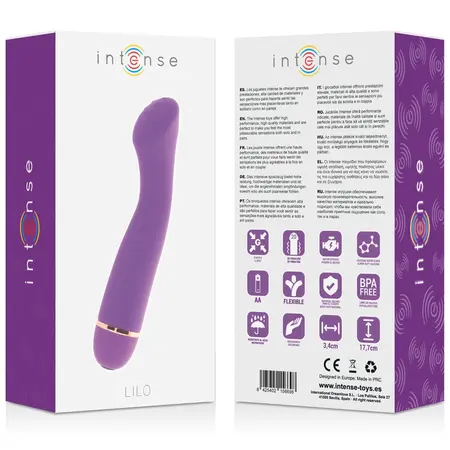 Intense Lilo 20-Brzinski Silikonski Lični Masažer Ljubičasti 17.7 cm