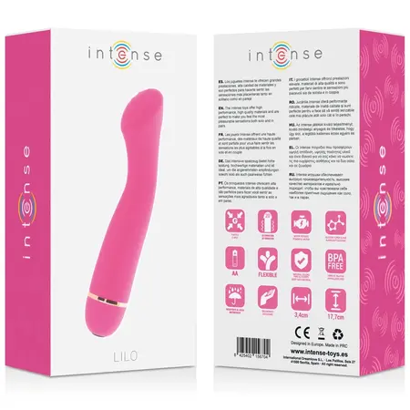 Intense Lilo 20-Brzinski Silikonski Masažer Ružičasti 17.7cm Vodootporan Ergonomski