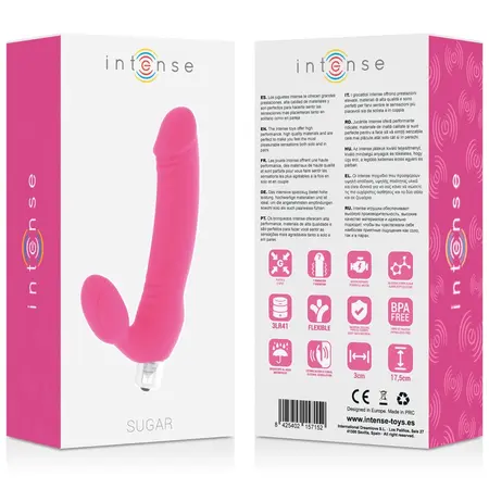 Intense Sugar Silicone Intimate Massager 7 Modes Fuchsia 17.5cm