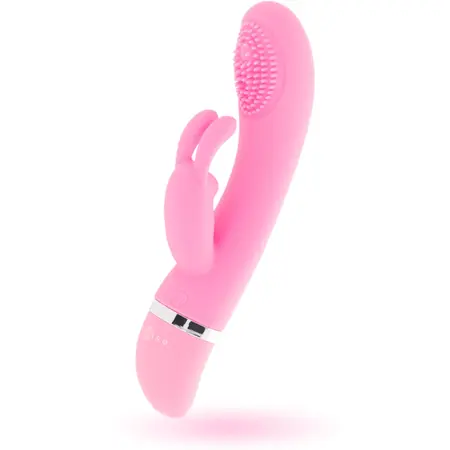 Intense Susy Oscilirajući Silikonski Dvostruki Motor Rabbit Roze 18.8cm
