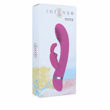 Intense Susy Oscilirajući Silikonski Dvostruki Motor Rabbit Roze 18.8cm