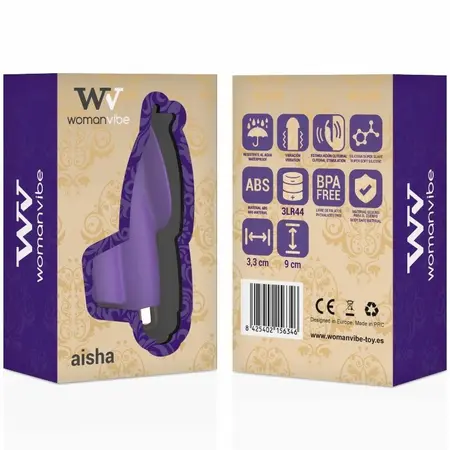 Womanvibe Aisha Silikonski Uređaj za Stimulaciju Prstiju, Kompaktan Ergonomski Dizajn