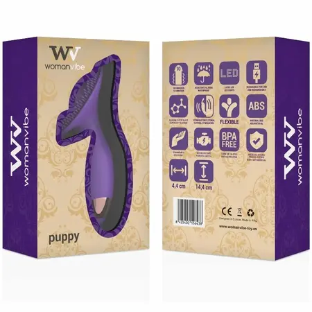 Womanvibe Puppy Silikonski Vibrirajući Jastučić - 10 Režima, Punjiv, Roze
