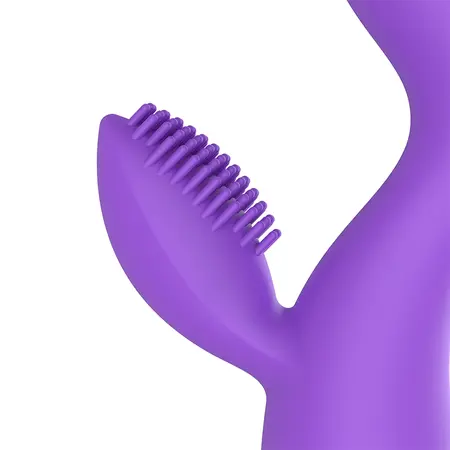 Womanvibe Donna Punjivi Silikonski Dvostruki Motor Masažer Ljubičasto-Zlatni