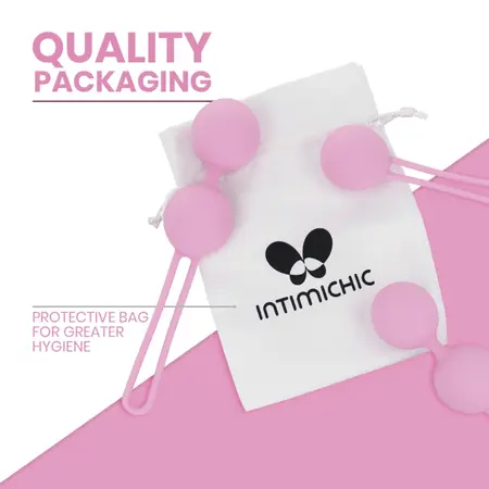 Intimichic Pelvis Health II Set za Jačanje Dna Karlice, 3 Veličine