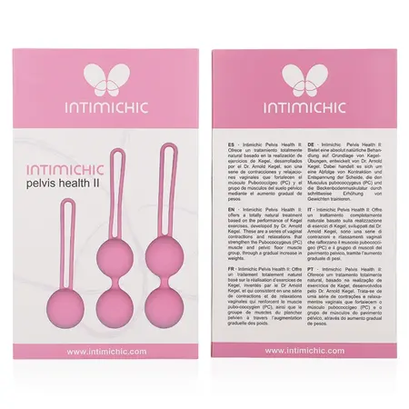 Intimichic Pelvis Health II Set za Jačanje Dna Karlice, 3 Veličine